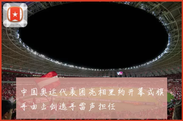 中国奥运代表团亮相里约开幕式旗手由击剑选手雷声担任